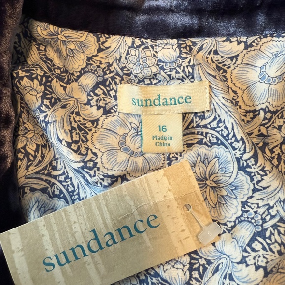 Sundance Silk Blend Velvet Blazer Jacket Size XL - Picture 9 of 11